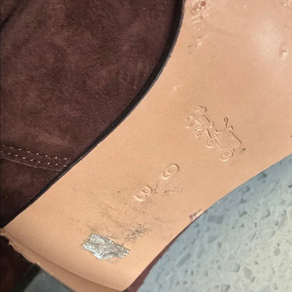 Coach Dark Brown Suede Ankle Booties - Picture 8 of 13